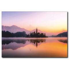 Doğa ve Günbatımı Manzaralı Kanvas Tablo