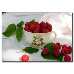 Taze Böğürtlenler Temalı Kanvas Tablo