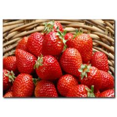 Sepetteki Çilekler Temalı Kanvas Tablo
