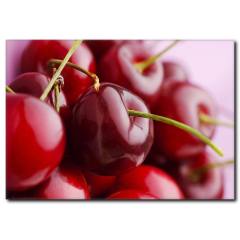 Kan Kırmızısı Kiraz Temalı Kanvas Tablo