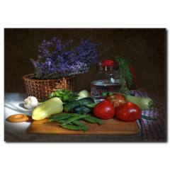 Sebzelerin Dünyası Temalı Kanvas Tablo
