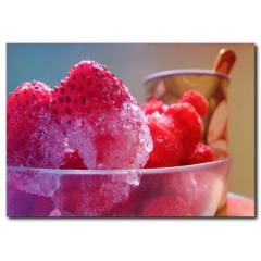 Dondurulmuş Çilek Kanvas Tablo