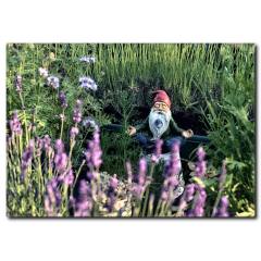 Yoga Yapan Adam Heykeli Komik Tablo