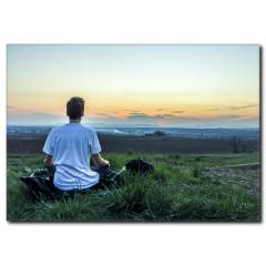 Doğada Yoga ve Relaxing Kanvas Tablo