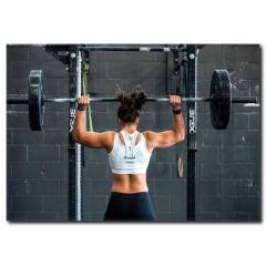 Sporcu Kadın Kanvas Tablo