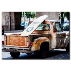 Sörf Tahtası Temalı Kanvas Tablo