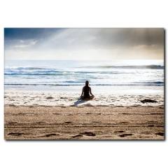 Doğada Yoga Temalı Relaxing Kanvas Tablo