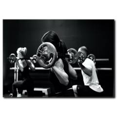 Spor Salonunda Aktivite Temalı Kanvas Tablo