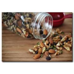 Kuruyemiş Yiyecekler Kanvas Tablo