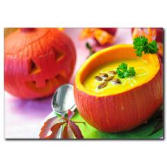 Kabak Çorbası Temalı Kanvas Tablosu