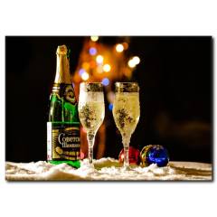 Bir Kadeh Mutluluk Temalı Kanvas Tablo