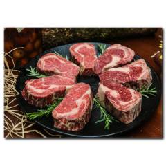 Mangalın Yolunu Gözleyen Biftekler Kanvas Tablo