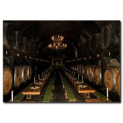 Şarap Mahzeni ve Şarap Fıçıları Kanvas Tablo