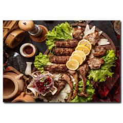 Karışık Izgara Kebap Kanvas Tablo