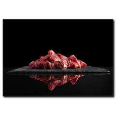 Izgaraya Hazır Et Kanvas Tablo