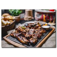 Karışık Izgara Kebap Kanvas Tablo