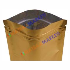 Gold Aluminyum Kilitli Doypack 16x27x4 Cm