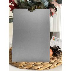 14x20, Açı Gri Renkli, Üstten Çekmeli, Kalın Zarf
