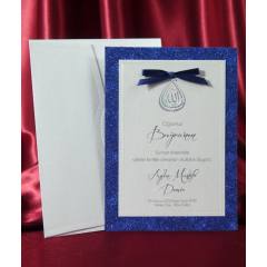 Işıltılı Sim Baskılı Ayetli Sünnet Davetiyesi - 6188