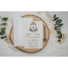 Ekonomik Model, 1. Hamur Zarflı Düğün Davetiyesi Ekonom 9343