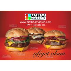 90 Gr Kuşeye Renkli Baskılı Amerikan Servis Kağıdı