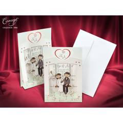 Aşk Salıncağı Kesimli Davetiye - 5582