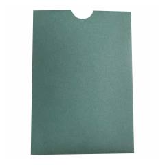 Koyu yeşil renk davetiye zarfı