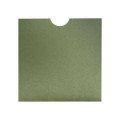 16x16cm açık yeşil davetiye zarfı
