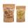 Geniş Pencereli Kraft Kilitli Doypack 13x22,5x3,5 Cm