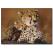 Leopar ve Yavrusu Temalı Kanvas Tablo