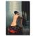 Sandalyede Oturan Kadın Kanvas Tablo