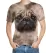 Pug Köpek Desenli 3D Tişört
