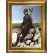 Harp Meydanında Atatürk Altın Varak Çerçeveli Tablo