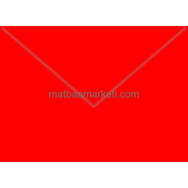 Kırmızı Davetiye Zarfı 13x18 Cm 120 Gr