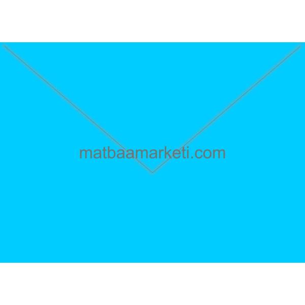 Mavi Davetiye Zarfı 13x18 Cm 120 Gr