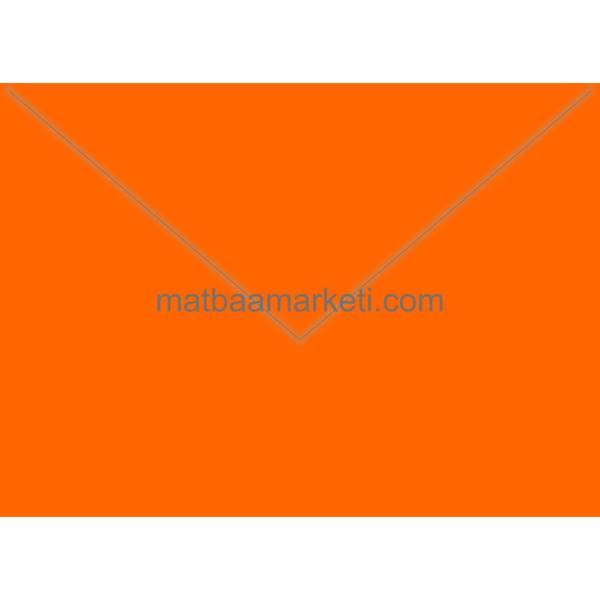 Turuncu Davetiye Zarfı 13x18 Cm 120 Gr
