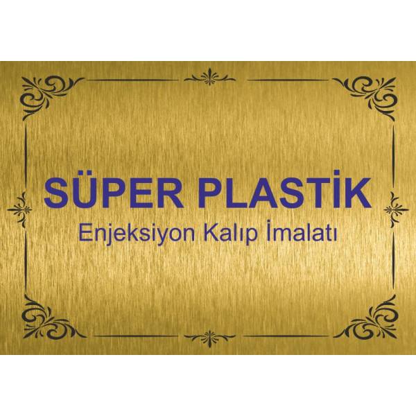 Pirinç Kapı Tabelası - Model 10