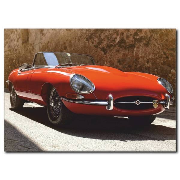 Kırmızı Üstü Açık Araba Tablosu CC1019