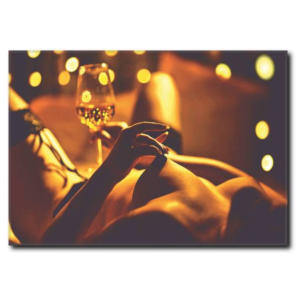 Seksi Kadın Temalı Kanvas Tablo