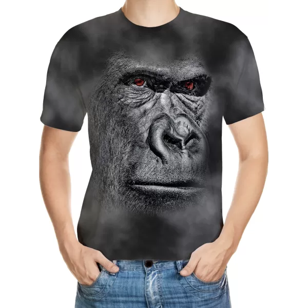 Goril Desenli 3D Tişört