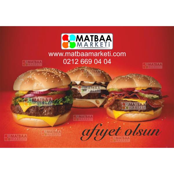 90 Gr Kuşeye Renkli Baskılı Amerikan Servis Kağıdı