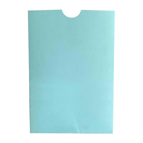 Turkuaz renk davetiye zarfı