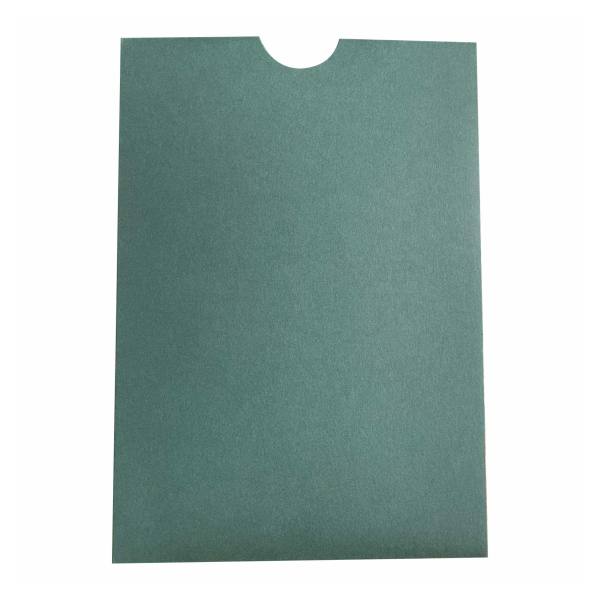 Koyu yeşil renk davetiye zarfı