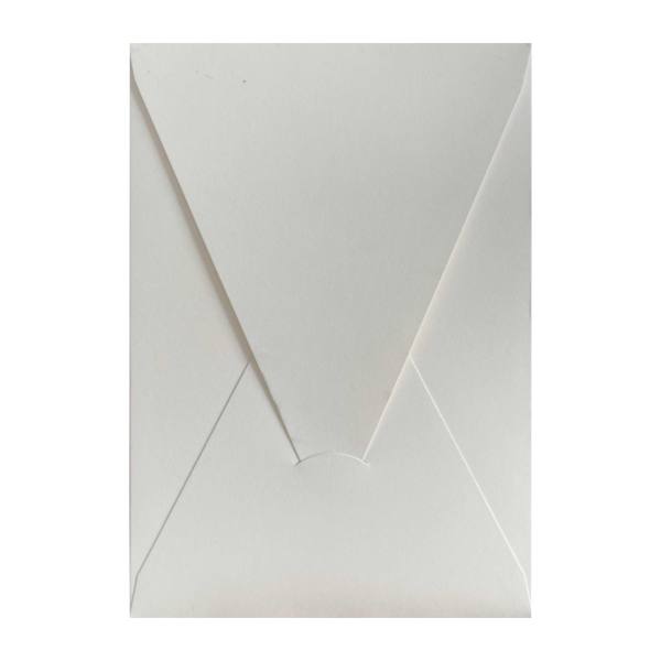 Üçgen kapaklı davetiye zarfı beyaz