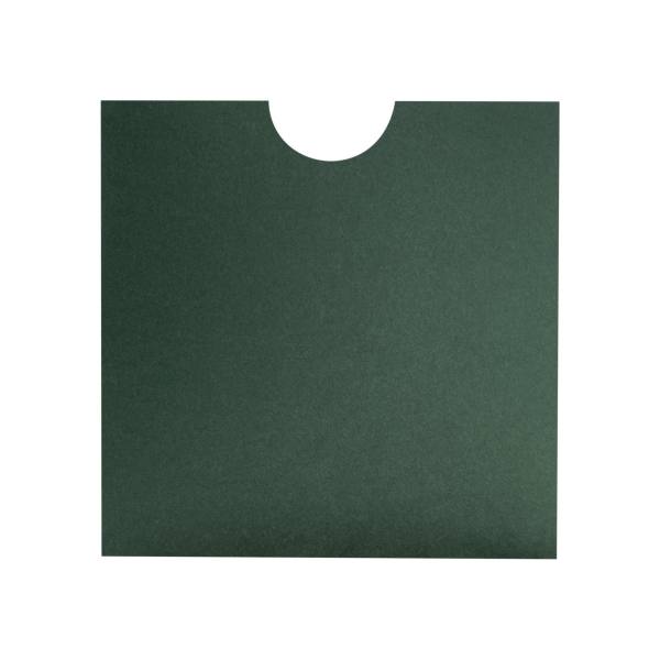 16x16cm koyu yeşil davetiye zarfı