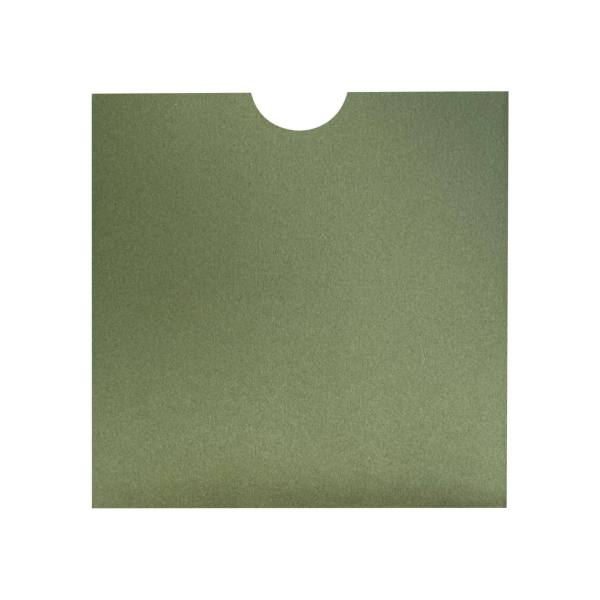 16x16cm açık yeşil davetiye zarfı