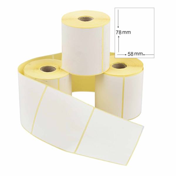 7,5x5,8 cm rulo etiket