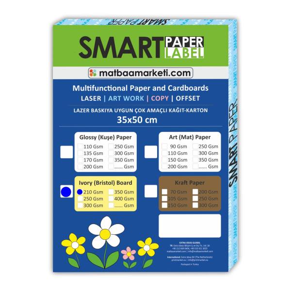 Amerikan Bristol Karton 35x50 cm 210 Gr