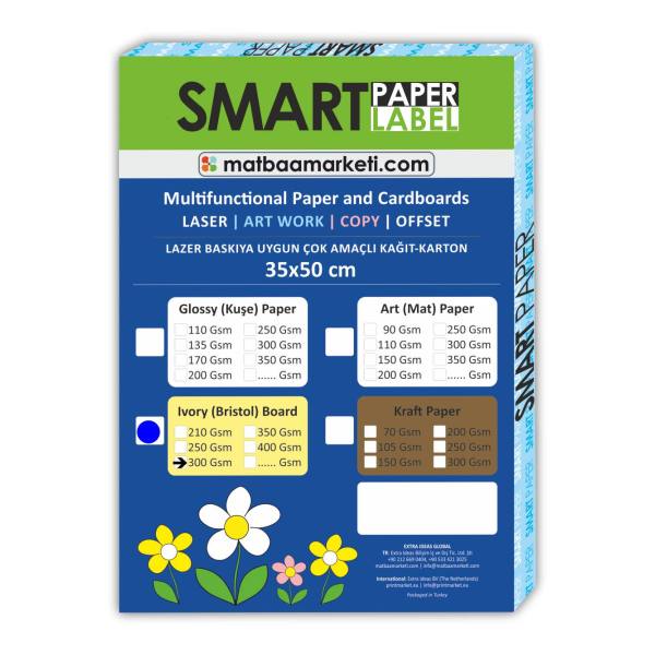 Amerikan Bristol Karton 35x50 cm 300 Gr