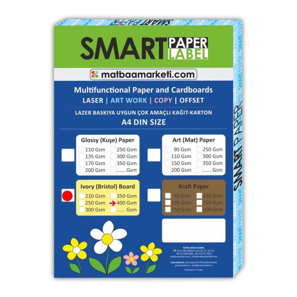 Amerikan Bristol Karton A4 400 Gr